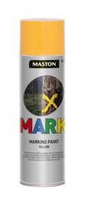 Merkkausvärispray Mark keltainen 500ml
