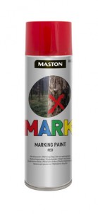 Merkkausvärispray Mark punainen 500ml