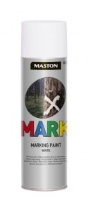 Merkkausvärispray Mark valkoinen 500ml