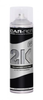 Spraypaint Car-Rep 2K White Aluminium RAL9006 500ml