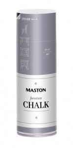 Spraymaali Furniture Chalk Kyyhkynharmaa 400ml